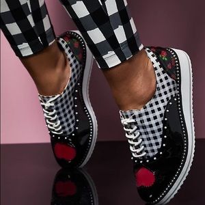 Betsey Johnson Oxford Platform Shoes